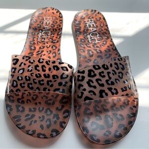 Beach By Matisse Jelly Leopard Print Flip Flops